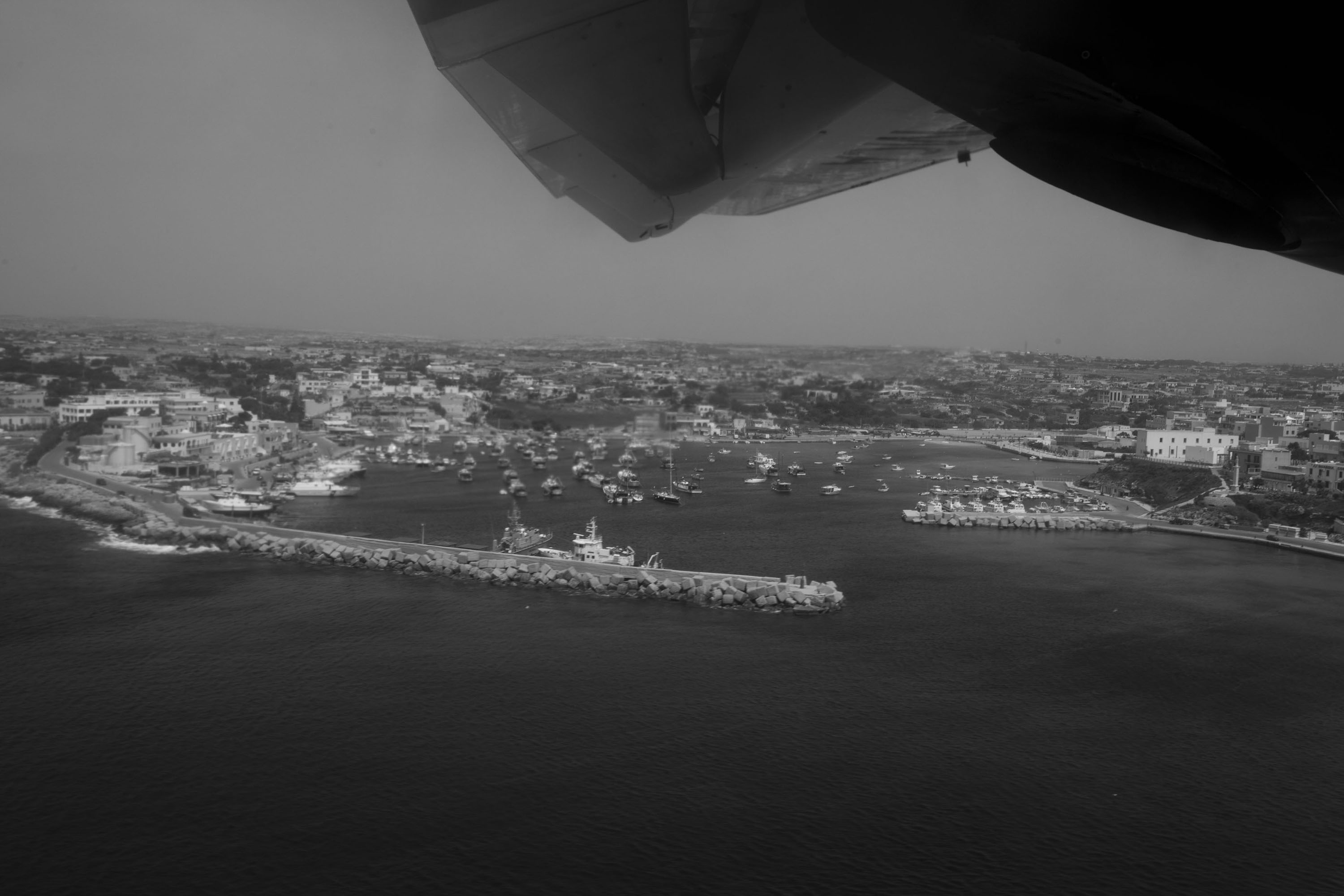 Lampedusa (AG), 23/04/2013, una veduta aerea .